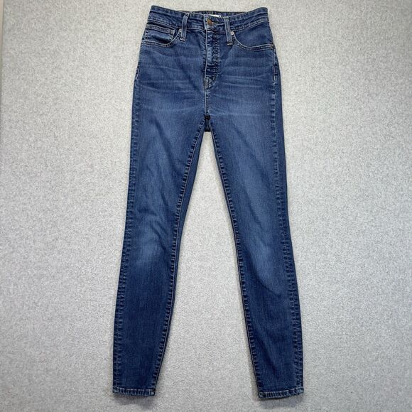 Madewell Jeans Women’s 26 Curvy High Rise Skinny Medium Wash Denim - Picture 1 of 16